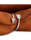 Shuangshuo 2017 New Arrival moda posrebrzane strzałka kryształowe rings dla kobiet regulowany pierścionek zaręczynowy strzałka k