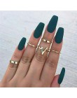 FAMSHIN 15 sztuk/zestaw moda w stylu Vintage pierścień zestaw Femme kamień srebrny Midi Finger pierścienie Boho kobiety biżuteri