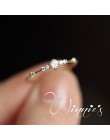 HOMOD 2019 nowy moda kobiety pierścień biżuteria na palce różowe złoto/srebro/kryształki w kolorze złota kryształowe Rings 4/5/6