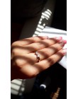 17 KM moda Austria kryształ pierścionki złoty kolor palec łuk pierścionek zaręczynowy ślub pierścienie sześciennych tlenku cyrko