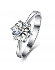 JEXXI romantyczne obrączki biżuteria Cubic Pierścionek z cyrkonią dla kobiet mężczyzn 925 srebro pierścienie akcesoria