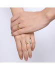 Vnox spersonalizowane złoty kolor obrączki pierścień dla kobiet mężczyzn biżuteria 6mm pierścionek zaręczynowy ze stali nierdzew