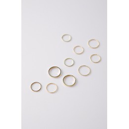 10 sztuk/zestaw 2018 moda proste projekt w stylu Vintage złoty kolor srebrny wspólne pierścienie zestawy dla kobiet biżuteria J7