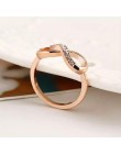 IMucci nowy projekt hot sprzedaż moda Alloy kryształowe Rings złoty kolor nieskończoność pierścień oświadczenie biżuteria hurtow