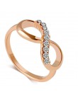 IMucci nowy projekt hot sprzedaż moda Alloy kryształowe Rings złoty kolor nieskończoność pierścień oświadczenie biżuteria hurtow