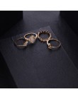 13 sztuk/zestaw w stylu Vintage gwiazda Opal kryształ palec pierścień zestaw czeski złoty księżyc korona pierścionki na środek p