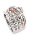 New Arrival srebrny różowe złoto cyrkon kamień pierścienie dla kobiet moda biżuteria pierścionek zaręczynowy ślub