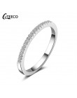 CUTEECO Dropshipping srebrny kolor wyczyść CZ ślub pierścień Fit oryginalny Pandora pierścienie dla kobiet 2018 gorąca sprzedaż 