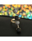 Tocona Vintage Antique złoty czarny Rhinestone otwarcia Knuckle Finger Midi pierścienie zestaw dla kobiet Punk oświadczenie biżu