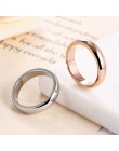 KNOCK wysokiej jakości 4mm hurtownie prosty pierścień moda różowe złoto pierścień dla mężczyzn i kobiet mogę zaoferować ekskluzy