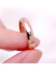 KNOCK wysokiej jakości 4mm hurtownie prosty pierścień moda różowe złoto pierścień dla mężczyzn i kobiet mogę zaoferować ekskluzy