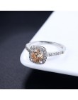 Srebrny kolor wykwintne Bijoux moda plac Wedding i pierścionek zaręczynowy wykonane z cyrkoniami biżuteria R531 R559 R560
