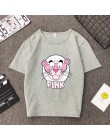 Wiosna lato nowy styl T shirt kobiety Cute Cartoon drukuj z krótkim rękawem O Neck bawełna elastan kobiety topy Slim Fit kobiety