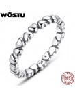 WOSTU gorąca sprzedaż 925 Sterling Silver Rings dla kobiet europejskiej oryginalny moda ślubna marka pierścień biżuteria prezent