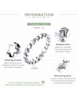 BAMOER Star Trail do układania w stos palec serdeczny dla kobiet ślub 100% 925 Sterling Silver biżuteria 2018 gorących bubla PA7