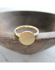 Minimalistyczny różowe złoto pełni księżyca pierścienie dla kobiet Anel Boho biżuteria ze stali nierdzewnej geometryczne okrągły