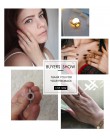 17 KM moda kobiet okrągłe pierścienie dla kobiet Lover biżuteria ślubna Party Trendy różowe złoto srebro kolor pierścień hurtown