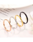Mossovy ze stali nierdzewnej czarny pierścień dla kobiet srebrny pierścień pierścionki w kolorze różowego złota dla kobiet moda 