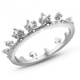 Srebrny kolor pierścienie anillo USA EURO styl moda srebrny kolor korona tylko korona pierścień biżuteria hurtowych nz290