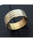 316L pierścienie ze stali nierdzewnej gładkie proste ślubne pary pierścionki dla kobiet mężczyzna prezent wysokiej jakości pierś