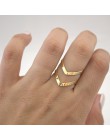 SMJEL 2019 nowych moda Boho podwójne linie V Chevron pierścienie dla kobiet prezent proste geometria Bague Dainty pierścienie Fe