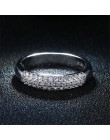DODO luksusowe pełna aaa cyrkon pierścienie dla kobiet 925 sterling-srebro-biżuteria obietnica ślubne anel oświadczenie anillos 