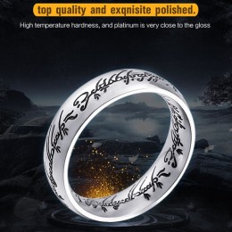 BEIER Złoty Kolor Hobbit Prezent Midi Pierścień Ze Stali Nierdzewnej Jeden Pierścień Mocy biżuteria Panie pierścienia Kobiet i M