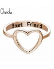 Chandler marka najlepszych przyjaciół miłość kształt pierścień Anel Feminino środkowy palec pierścionki na środek palca Toe Bagu
