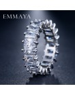 EMMAYA srebrny kolor unikalny projekt pierścień cz betonowa austriacka cyrkon moda kobiety pierścień biżuteria
