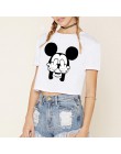 Kobiety, który po list róża Crop Top z krótkim rękawem koszulki z krótkim rękawem kobiety marka nowy Casual Tees lato kobiet T S