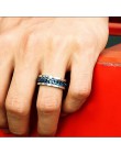 ELSEMODE Punk Rock mężczyźni pierścień obrotowy tytanowa stal nierdzewna złoty czarny łańcuch obrotowy pierścionki dla kobiet ak