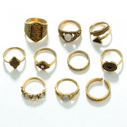 Docona liść kamień Midi pierścień zestawy w stylu Vintage kryształ Opal Knuckle pierścionki dla kobiet biżuteria Anillos Mujer 1