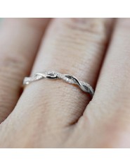 2018 nowy Twist klasyczne cyrkonia ślub pierścionek zaręczynowy dla kobiety austriackie kryształy prezent pierścionki srebrny ko