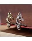 2019 New Arrival Charms Punk moda przesadzone zwierząt pierścienie dla mężczyzn i kobiety w stylu Vintage Retro smok pierścień b