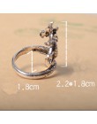 2019 New Arrival Charms Punk moda przesadzone zwierząt pierścienie dla mężczyzn i kobiety w stylu Vintage Retro smok pierścień b