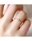 Śliczne delikatne damskie płatek śniegu pierścienie delikatne pierścienie biżuteria ślubna