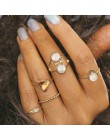 H: HYDE 6 sztuk/partia unikalny, regulowany pierścień zestaw w stylu Punk złoty kolor Knuckle pierścionki dla kobiet Midi Finger