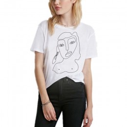 Street style śmieszne drukowane T koszula kobiet topy Casual letnia koszulka kobieta Tshirt biały koszulkę Femme Camiseta Femini