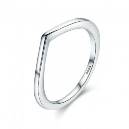 WOSTU 2019 Hot 100% 925 Sterling Silver Shimmering życzenie do układania w stos palec pierścień dla kobiet moda oryginalna biżut