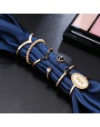 Moda pierścień czechy 6 sztuk/zestaw urok złoty kolor Midi Ring Finger zestaw dla kobiet w stylu Vintage pierścionki na środek p