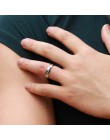 YiKLN romantyczny ze stali nierdzewnej srebrny pół serce koło prawdziwa miłość para pierścionki biżuteria dla kobiet ślub pierśc