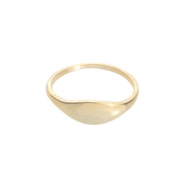 Proste złoty kolor pierścionki dla kobiet Anillos biżuteria w stylu Vintage ze stopu cynku Retro okrągłe pierścionki na środek p