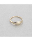 Proste złoty kolor pierścionki dla kobiet Anillos biżuteria w stylu Vintage ze stopu cynku Retro okrągłe pierścionki na środek p