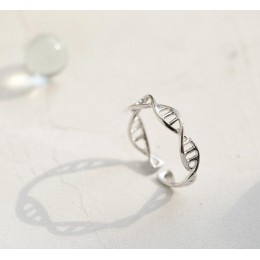 Oly2u pierścień srebrny regulowany kobiety DNA chemii cząsteczki pierścienie podwójnej helisy pierścień minimalistyczny pierście