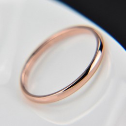 Moda 1 PC gładkie proste srebrzyste złoty czarny kolor tytanu stali nierdzewnej dla kobiet mężczyzn biżuteria ślubna pierścień p