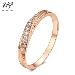 6 przedmioty klasyczne cyrkonia miłośników pierścień różowe złote kryształy górskie Studded obrączki biżuteria dla kobiet mężczy