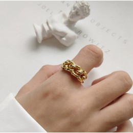 Śliczne moda kobiet dziewczyny żółty złoty pierścionek palec proste otwarte regulowany pierścień biżuteria ślubna obietnica obrą
