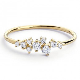 Stylowa moda kobiety pierścień biżuteria na palce różowe złoto/srebro/kryształki w kolorze złota kryształ pierścionki z opalem 6