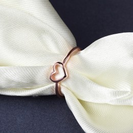 Nowa moda w kształcie serca w kształcie serca Wedding Ring dla kobiet dziewczyna Dropshipping biżuteria miłość różowe złoto sreb