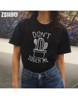 Nie trudne mnie kaktus T koszula kobiety na co dzień letnie koszulki Femme topy i koszulki w stylu Vintage czarny biały t-shirt 